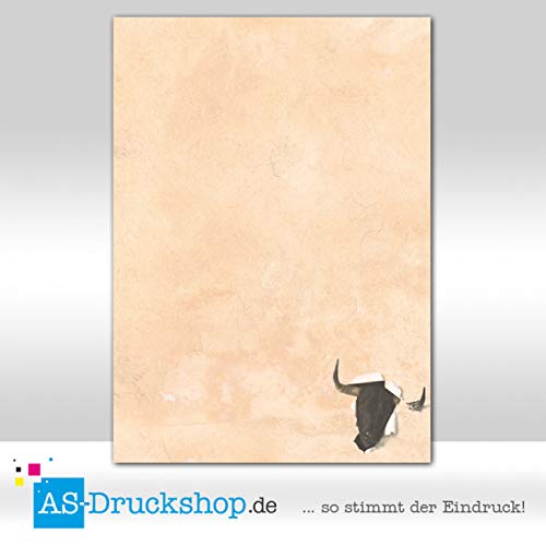 Diseño Papel España – Cabeza de toro/100 hojas/DIN A4/90 g de Compensar Papel