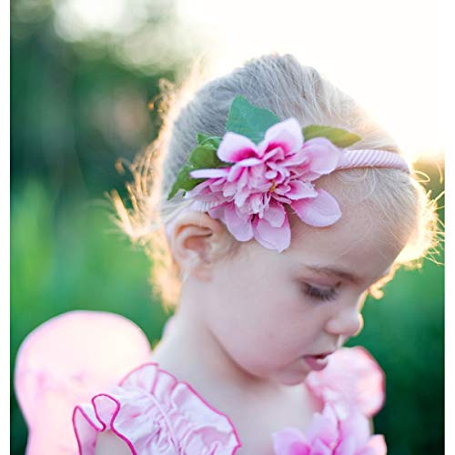 Disfraz vestido de flores Hada Rosa con alas Talla M (4 - 6 años)