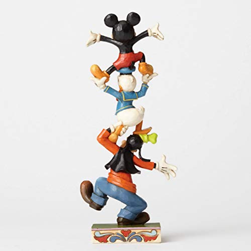 Disney 4055412 Figura Coleccionable Mickey, Donald y Goofy, Resina, Multicolor, 10 x 6 x 22 cm