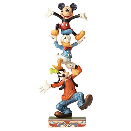 Disney 4055412 Figura Coleccionable Mickey, Donald y Goofy, Resina, Multicolor, 10 x 6 x 22 cm