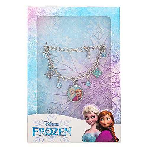 Disney Frozen Sisters Elsa and Anna Fashion Charm Bracelet, 6.5 + 1" Extender