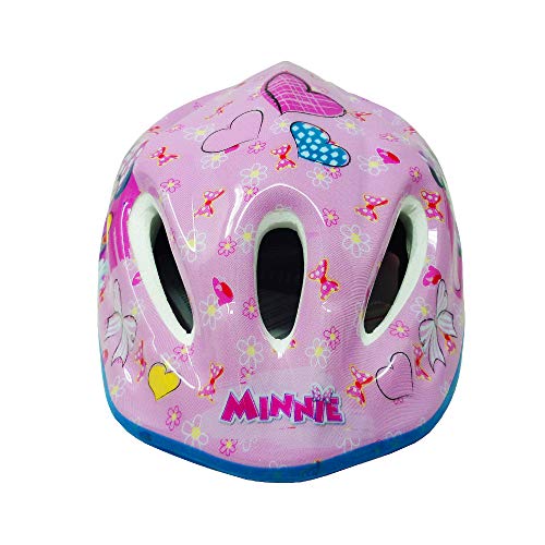 Disney Minnie Mouse - Casco Easy para niña, Rosa, M (52-56 cm)