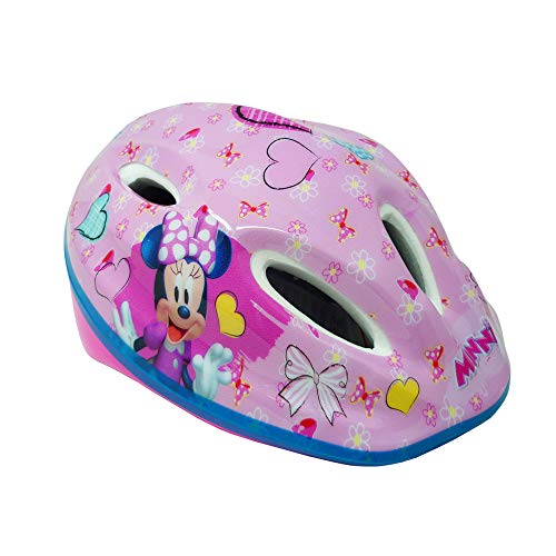 Disney Minnie Mouse - Casco Easy para niña, Rosa, M (52-56 cm)