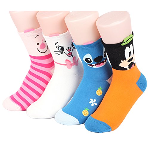 Disney Sneakers Churros 02 - Calcetines para mujer (4 pares)
