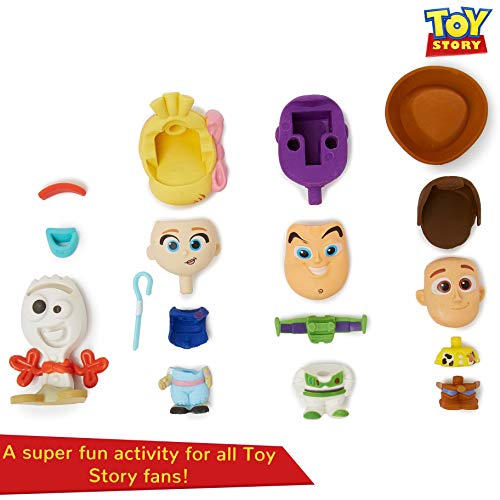 Disney Toy Story 4 Forky, Woody, Buzz y Figura de Bo Peep, Juego con 4 Figuras de Acción, Set de Figuras 4 Minis Personajes, Juguetes De Colección, Juguetes niños +3 años