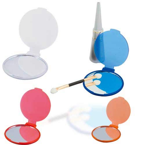 DISOK Lote 100 Espejos Plasticos Woman. Espejos Bolsillo, Mano para Detalles de Bodas, Comuniones y Bautizos. Espejitos Originales