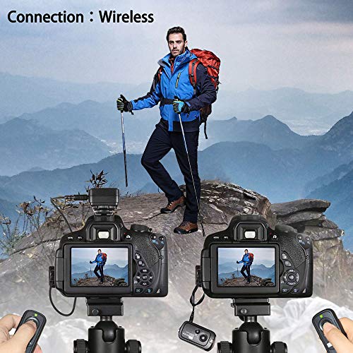 Disparador Mando a Distancia Inalámbrico RW-221/E3 Transmisor Receptor para Cámaras Canon, Sistema de Control Inalámbrico FSK 2,4GHz