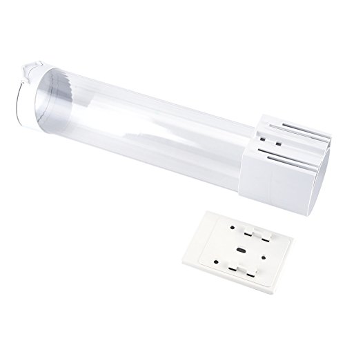 Dispensador de Agua Portavasos Plástico de Alta Capacidad Portavasos de Papel Fácil de Instalar Copas Contenedor Conveniente para La Oficina en Casa Hospital Banco Restaurante