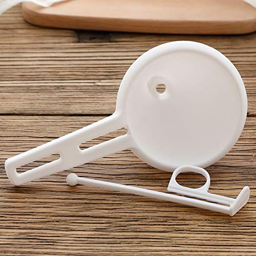 Dispensador de embudo ajustable esmaltado para repostería, pastelería, glaseado, herramienta para hornear, para chocolate, masa, pastelería, crema, blanco, Tamaño libre