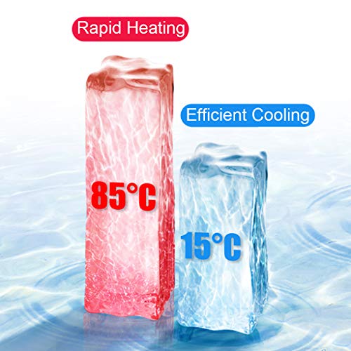 Dispensador de Enfriador de Agua de Pie Dispensador de Agua Fría y Caliente de Alta Capacidad de Carga Superior para El Hogar y La Oficina (Agua Helada≤15 ℃, Agua Caliente ≥85 ℃)