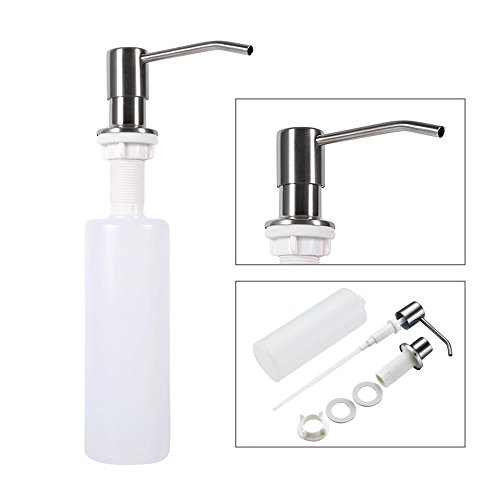 Dispensador De Jabón o Loción 300ml Botellas De Jabón De Mano De Cocina con Bomba De Acero Inoxidable Accesorios De Baño Accesorios De Bañera