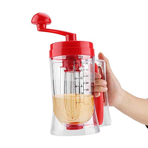 Dispensador de masa para panqueques y magdalenas, dispensador de batidora de mano Manua Batidora, herramienta perfecta para hornear magdalenas, gofres, muffins, crepes, pasteles