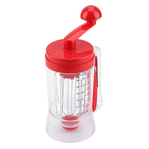 Dispensador de masa para panqueques y magdalenas, dispensador de batidora de mano Manua Batidora, herramienta perfecta para hornear magdalenas, gofres, muffins, crepes, pasteles