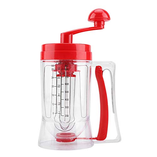 Dispensador de masa para panqueques y magdalenas, dispensador de batidora de mano Manua Batidora, herramienta perfecta para hornear magdalenas, gofres, muffins, crepes, pasteles