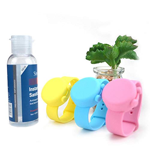 Dispensador De Pulsera Hαnd Sαnitizer, Pulsera Ajustable Portátil, Dispensador De Mano, Pulsera De Silicona Suave, Dispensador De Líquido Para Hombres, Mujeres, Niños, Para Interiores Y Exteriores