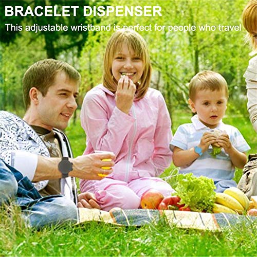 Dispensador De Pulsera Hαnd Sαnitizer, Pulsera Ajustable Portátil, Dispensador De Mano, Pulsera De Silicona Suave, Dispensador De Líquido Para Hombres, Mujeres, Niños, Para Interiores Y Exteriores
