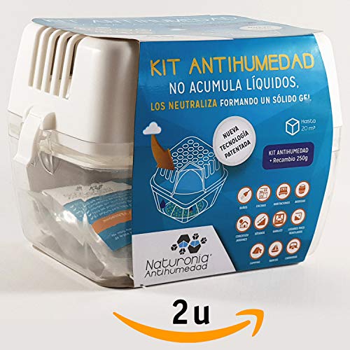 Dispositivo Antihumedad Bolsa 250gr SMART GEL para Armarios Habitación Cajones Ropa Evita Olor Humedades Antimoho - No Acumula Liquidos. …