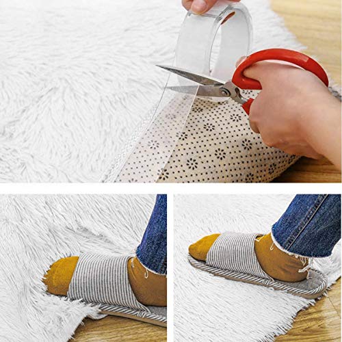 DIY Doctor Nano Adhesiva de Doble Cara Multiusos Reutilizable Fuerza de Agarre – Cinta de Gel Extraíble sin Dejar Marcas – Gran Rollo de 30 mm x 5 m, Transparente