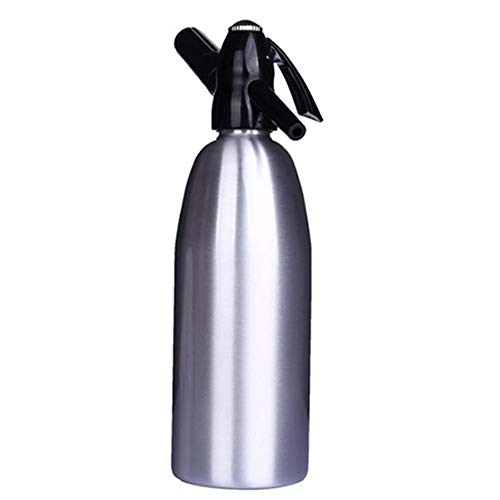 DIY Soda Fabricante Manual Burbuja 1L Soda sifón CO2 dispensador de Agua del generador de frío Cóctel Soda máquina Aluminio de la Barra,Plata