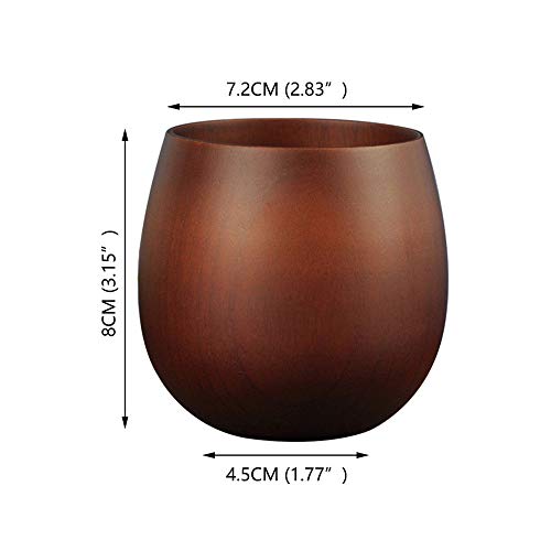 DIYARTS Taza De Madera Creative Hotel Restaurant Vajilla Azufaifa Madera para Beber Tetera Vaso Taza De Agua Waterjjube Café Cerveza Té Zumo Taza De Leche
