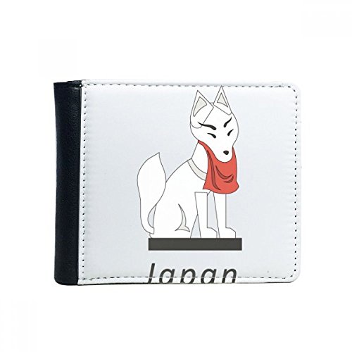 DIYthinker Local Famoso japonés Fox Voltear Plegable de imitación de la Carpeta de Cuero de múltiples Funciones de la Tarjeta de Regalo Monedero