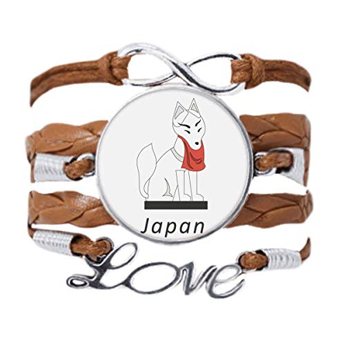 DIYthinker Local - Pulsera de zorro famoso japonés con cadena de amor, adorno de cuerda de regalo
