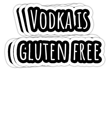 DKISEE - Adhesivos para parachoques (3 unidades), diseño de vodka sin gluten