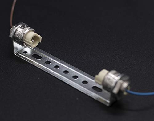Doble casquillo R7s J118 con cable de teflón para lámparas lineales 118mm