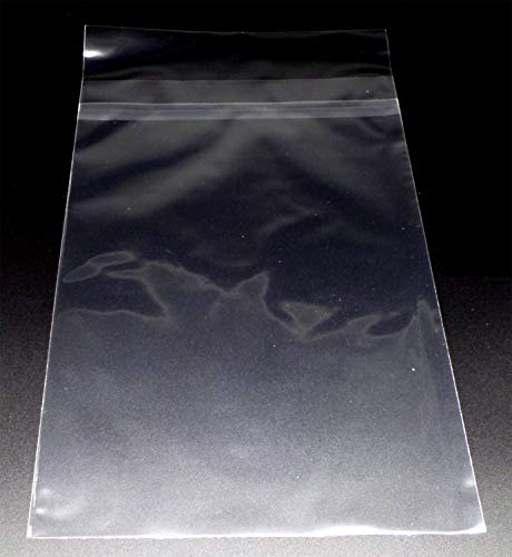 docsmagic.de 100 Resealable Current Size Comic Book Bags 6-7/8"x 10-1/2"+ 1-1/2"Flap- 2 Mil - Auto-Adhesivas Bolsas Protectoras