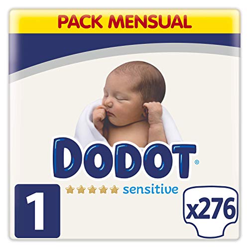 Dodot Sensitive pañales talla 1, 2-5 kg, 276 pañales