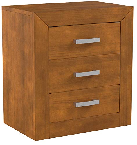 Dogar Kynus Mesita 3 cajones, Cerezo, 55x50x35 cm