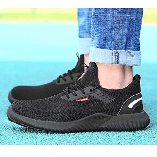 DoGeek Zapato Seguridad con Punta de Acero, Zapatos Trabajo Antideslizante para Trabajo y Senderismo
