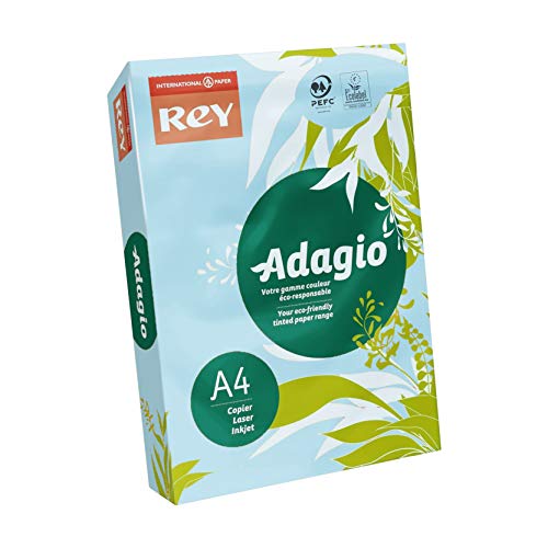 Dohe 30205 - Pack de 500 papeles, DIN A4, 80 g, color azul celeste pastel