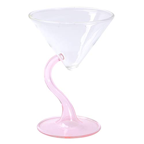 DOITOOL Cóctel Copa de Martini Copa de Vino 210Ml Copas de Parfait Copas de Postre Helado Copa de Fruta para Fiestas Al Aire Libre Bodas Picnics Melocotón (Melocotón)