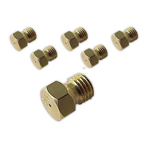 DOJA Industrial | Inyectores Cocina M-6 [kit 6] | Gas Natural Gas natural(0,90,1,02,1,15(2),1,20(2) mm)