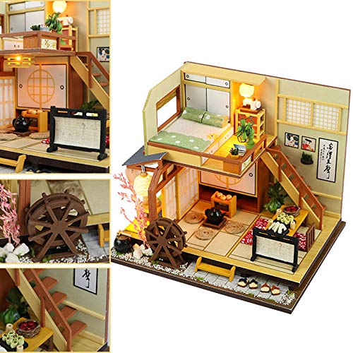 Domeilleur 1 Unidad de casa de muñecas DIY Modelo de casa de Juguete Estilo japonés