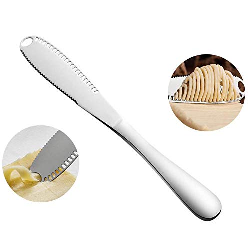 Domeilleur Cortadores de Galletas de Queso con Mantequilla, Cortador de Mantequilla de Acero Inoxidable Postre de Queso Mermeladas Cortadores de Crema para Untar Cuchillas