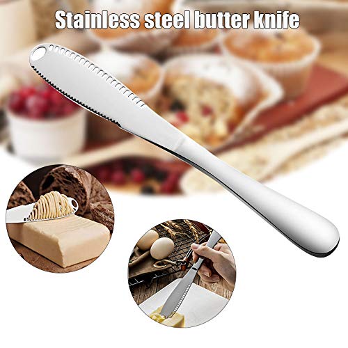 Domeilleur Cortadores de Galletas de Queso con Mantequilla, Cortador de Mantequilla de Acero Inoxidable Postre de Queso Mermeladas Cortadores de Crema para Untar Cuchillas