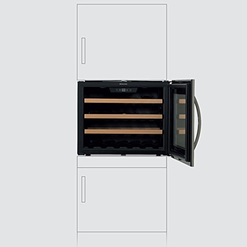 Dometic MaCave S 24G - Cava de vino empotrable de compresor con puerta de cristal, hasta 24 botellas de capacidad