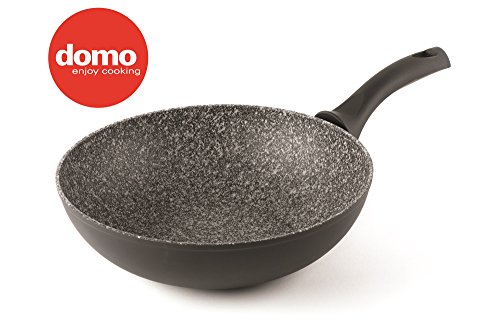 Domo Bold inrock Wok japonés, diámetro 28 cm, Aluminio, Antracita, 47 x 28 x 8 cm
