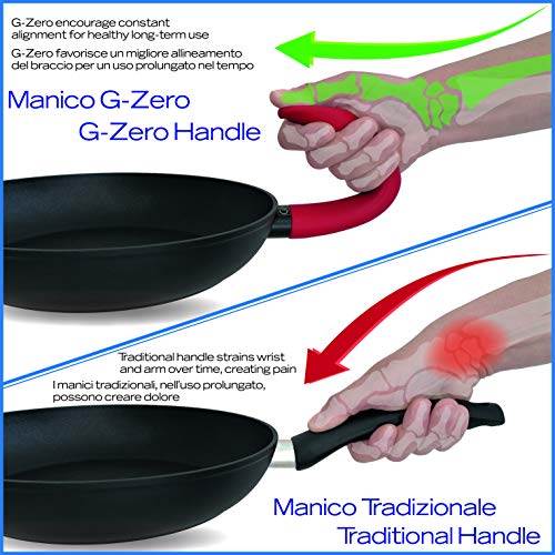 Domo G Zero Wok japonés, diámetro 28 cm, Aluminio, Antracita, 46.5 x 28.8 x 8 cm