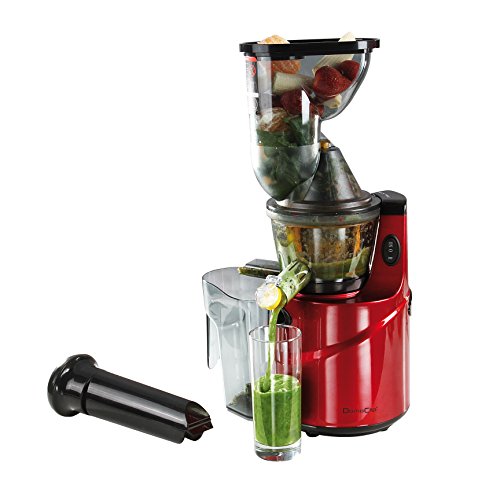 Domoclip DOP138 - Exprimidor (Exprimidor, Negro, Rojo, Transparente, 1 L, 1 L, De plástico, Acero inoxidable)