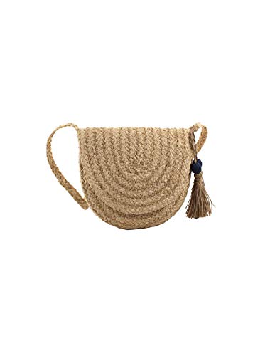 Don Algodon, Bolso Bandolera, 28x27x5 cm, Natural