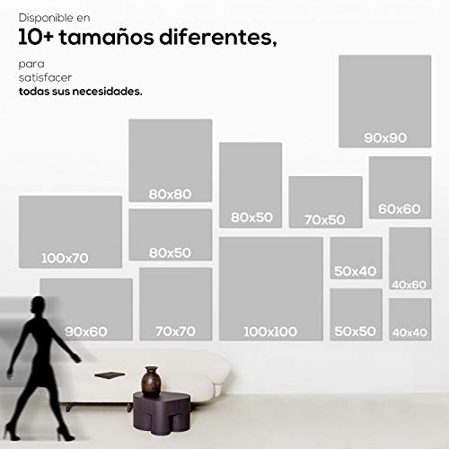 DON LETRA Cuadro en Lienzo Personalizado con tu Foto o Imagen, 50 x 50 cm, Varias Medidas, Impresión en Lienzo, Enmarcado sobre Bastidor de Madera