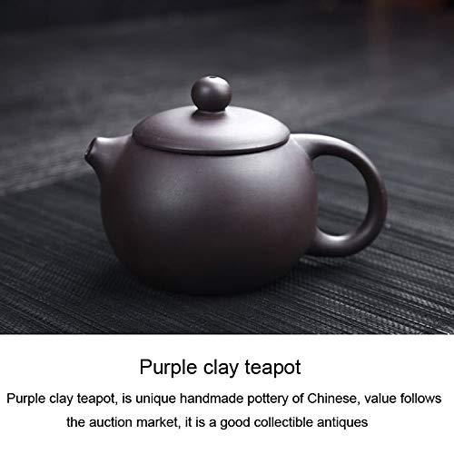 Dongdexiu Café y té Suministros Juego de té de cerámica de Arcilla Negra púrpura 12 en 1 Tetera de Kungfu Que Sirve Taza Taza de té China Drinkware
