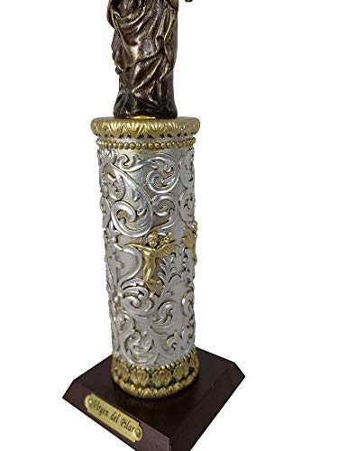 DONREGALOWEB Figura Resina Virgen del Pilar de 20 cm con Caja de Regalo