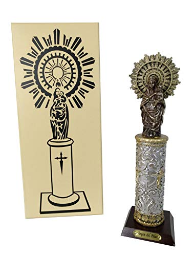 DONREGALOWEB Figura Resina Virgen del Pilar de 20 cm con Caja de Regalo