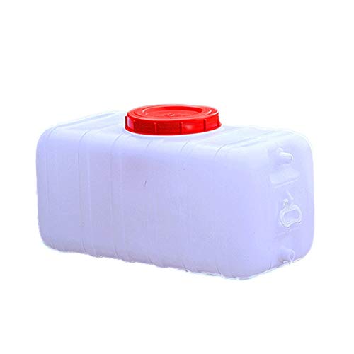 Dore Home Alimentaria De La Familia Al Aire Libre Grado De Plástico Cubo Rectangular Grande Horizontal Tanque De Almacenamiento De Lavado De Coches Cazo con 1 Válvula (Size : 50L)