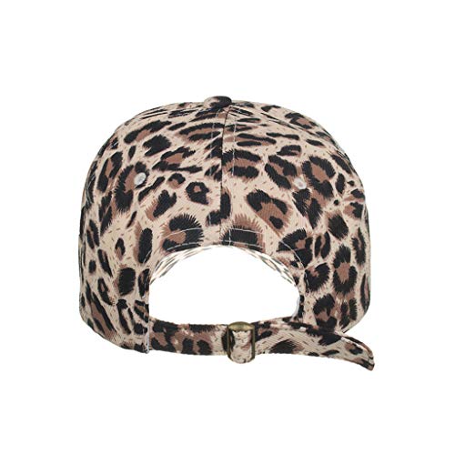 Dorical Sombrero Gorra De Béisbol Visera De Verano Moda Estilo Deportivo Lindo Estampado De Leopardo Transpirable Mujer Hombre Unisex Algodón Ajustable