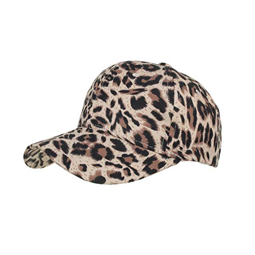 Dorical Sombrero Gorra De Béisbol Visera De Verano Moda Estilo Deportivo Lindo Estampado De Leopardo Transpirable Mujer Hombre Unisex Algodón Ajustable